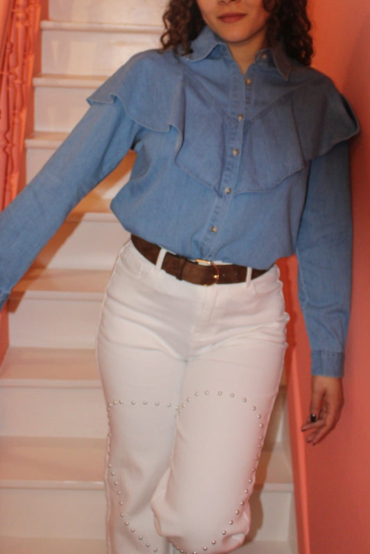 Jean blouse