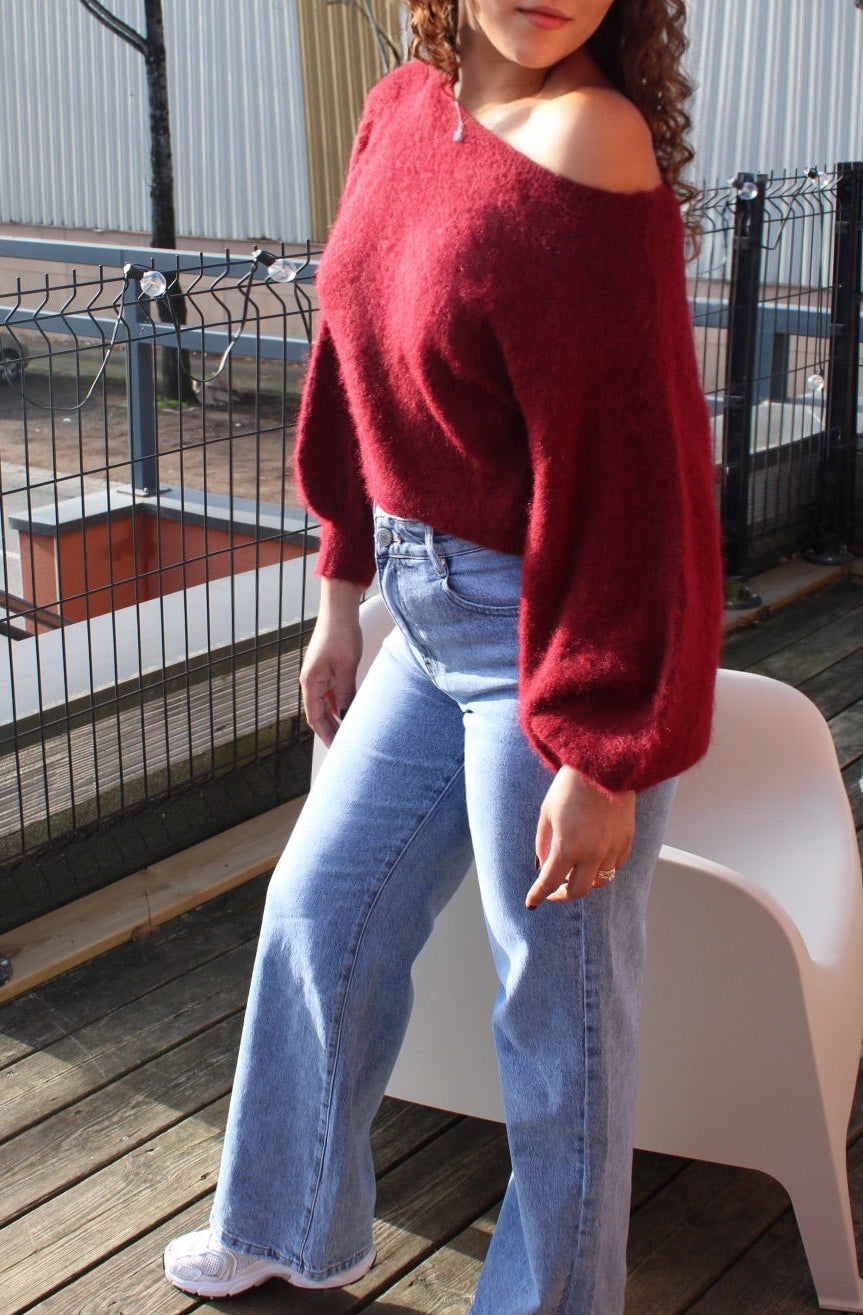 Off shoulder ( Bordeaux)